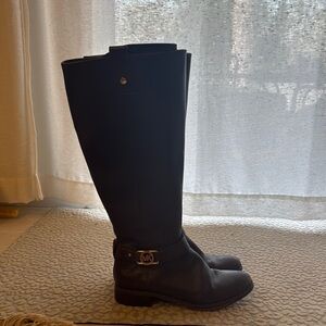 Michael Kors Brown Leather Riding Boots